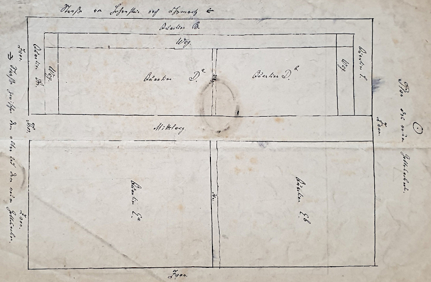 Lageplan der Friedhofserweiterung in Ernstthal