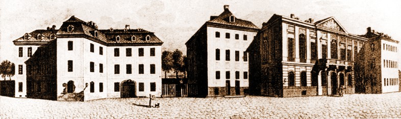 Die Chirurgisch-Medizinische Akademie in Dresden im Kurlnder Palais.