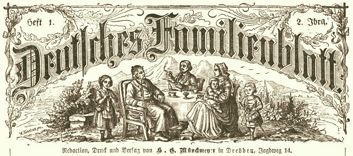 Titelkopf Deutsches Familienblatt